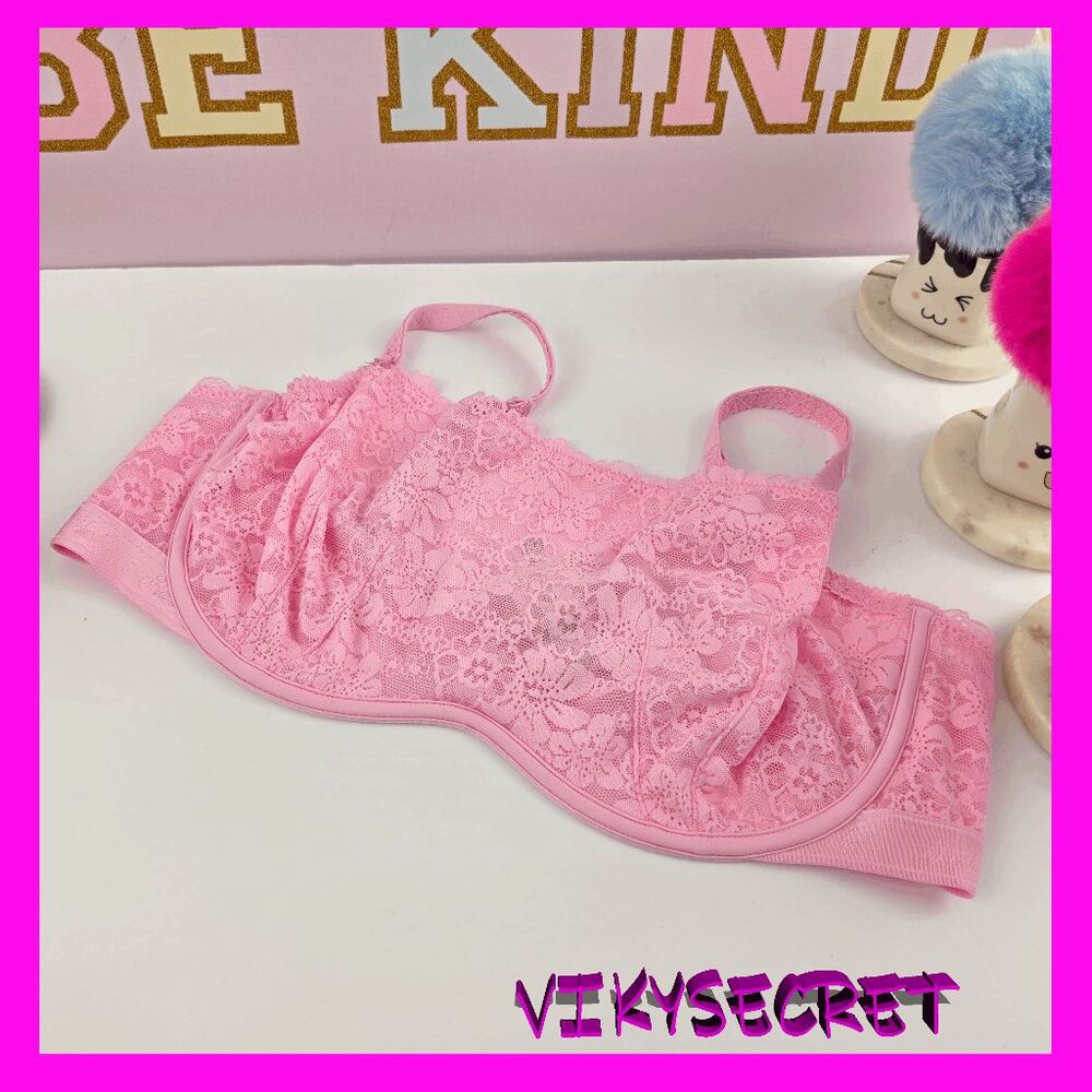 ❤️ NWT Victoria's Secret PINK Unlined Wired Bralette XXL #7396 ❤️